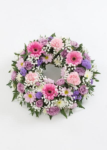 Pink and Purple Wreath