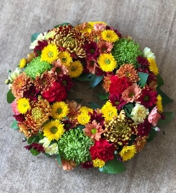 Chrysanthemum wreath