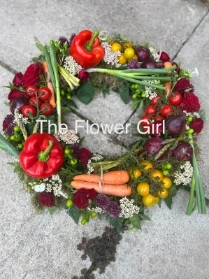 Vegetable wreath